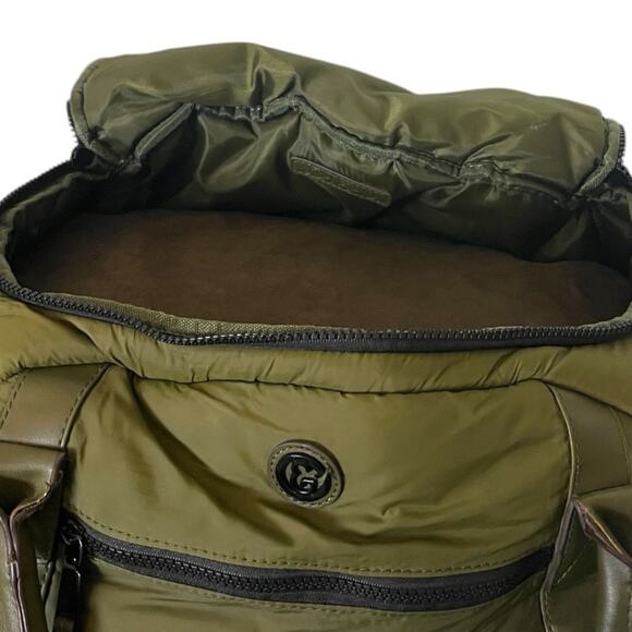 Joan & David Duffle Bag Fabric Removable Strap Olive Army Green Men’s Women’s - Picture 10 of 12